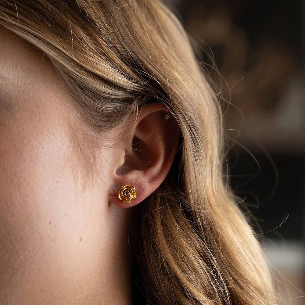 Rose Post Earrings