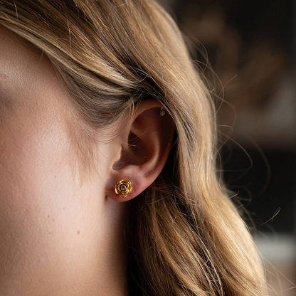 Rose Post Earrings
