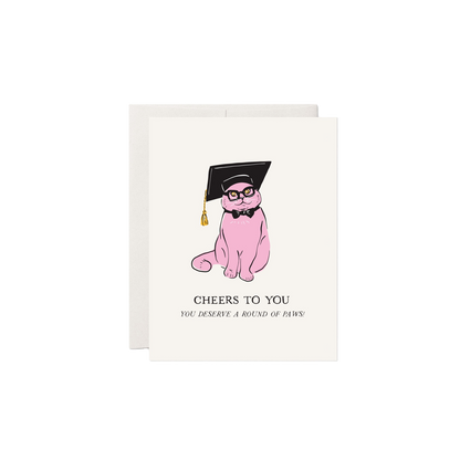 Cat Graduation Card
