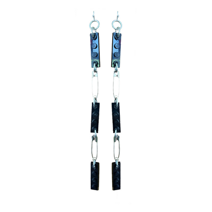 Miss Brixx Safety Pin Statement Dangle Earrings