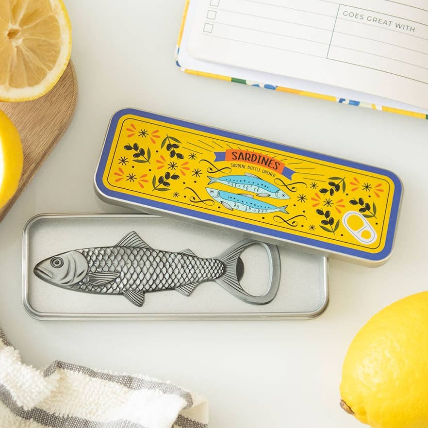 Sardine Bottle Opener in Storage Tin