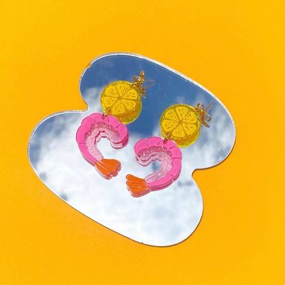 Shrimp Cocktail Dangle Earrings