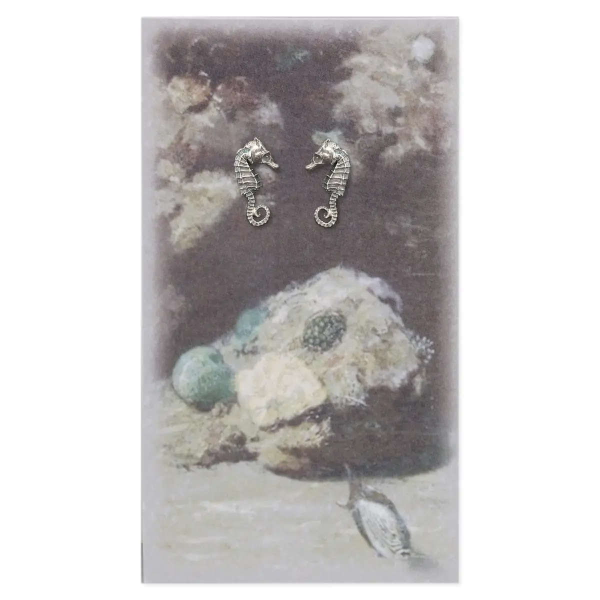 Deep Sea Seahorse Post Earrings