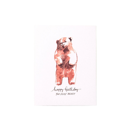 Sexy Beast Birthday Card