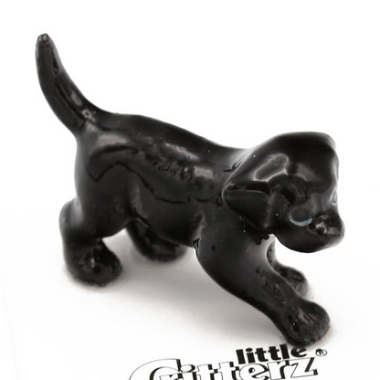 Shadow Black Lab Puppy Porcelain Miniature