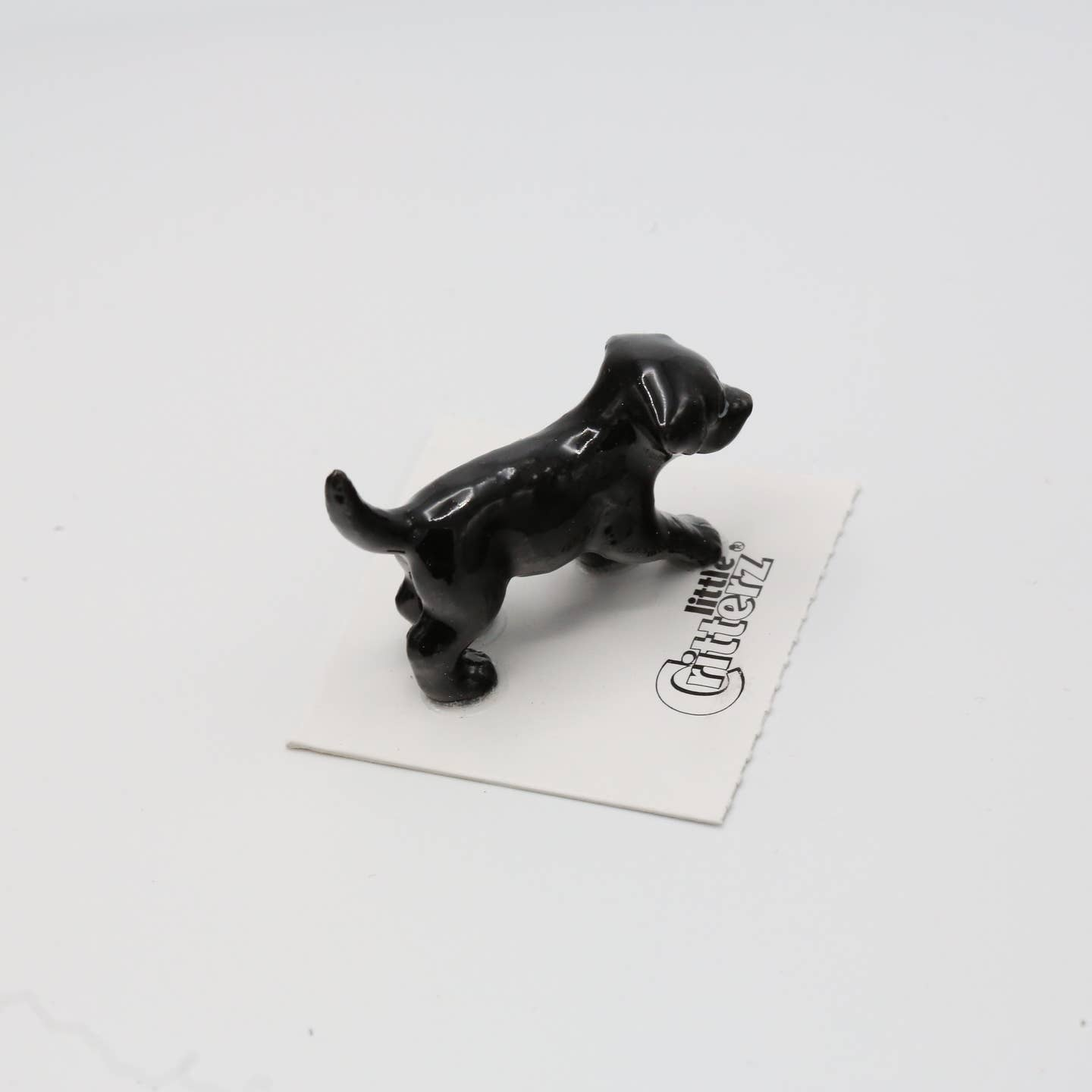 Shadow Black Lab Puppy Porcelain Miniature
