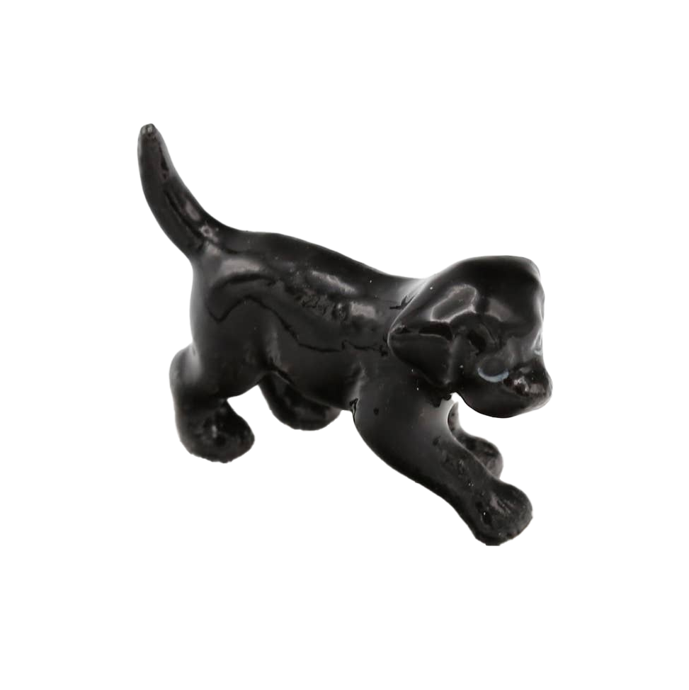 Shadow Black Lab Puppy Porcelain Miniature