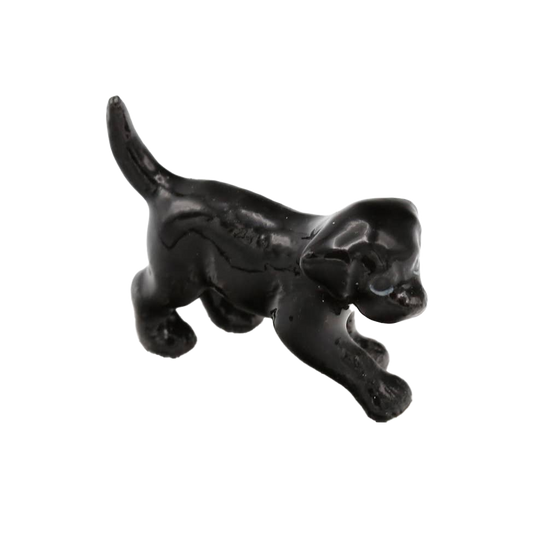 Shadow Black Lab Puppy Porcelain Miniature