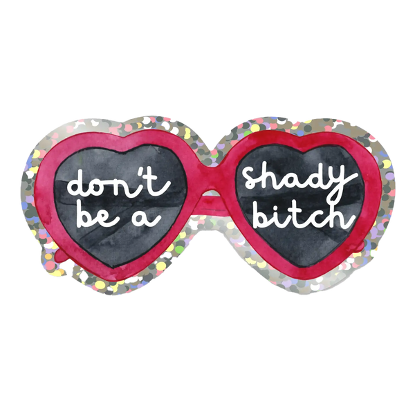 Sassy Heart Sunglasses Sticker