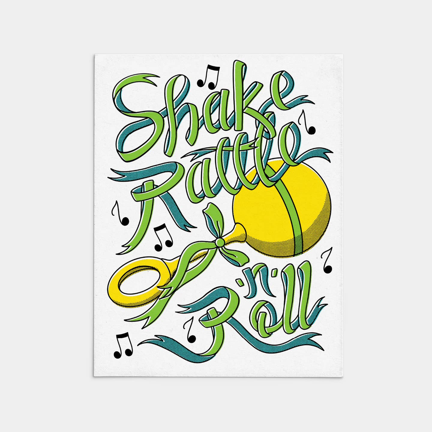 Shake Rattle -N- Roll Baby Card