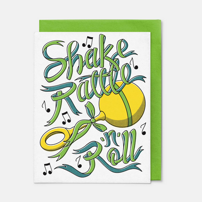 Shake Rattle -N- Roll Baby Card
