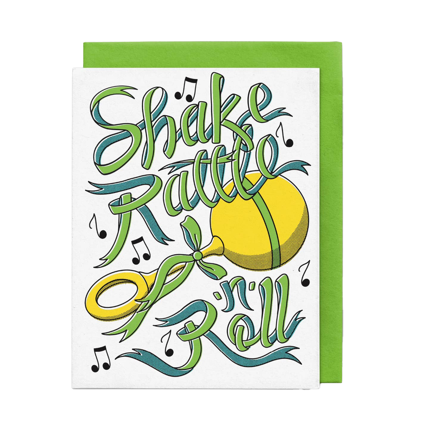 Shake Rattle -N- Roll Baby Card
