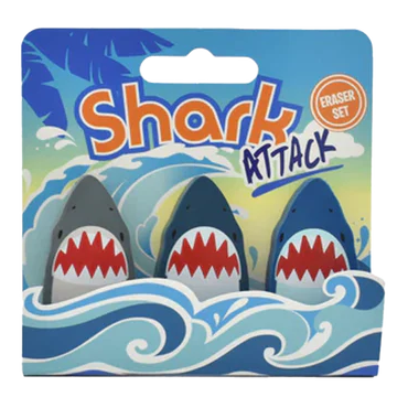 Shark Erasers (set of 3)