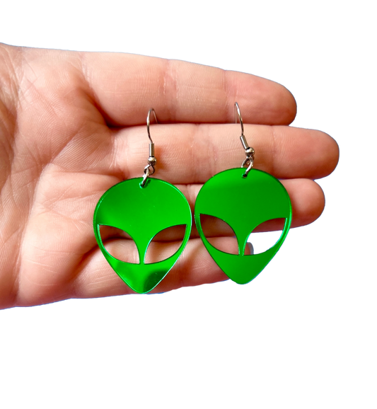 Not Of This World Alien Dangle Earrings