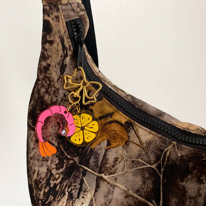 Shrimp Cocktail Keychain or Bag Charm