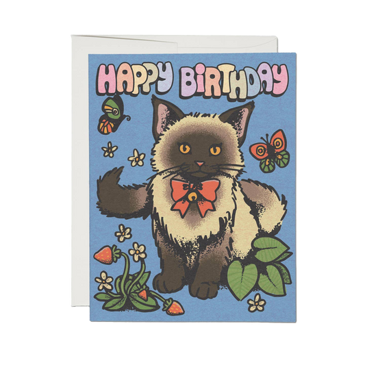 Siamese Birthday Greeting Card