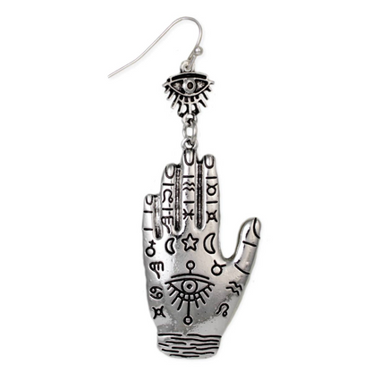 Hand of Fortune Celestial Dangle Earrings