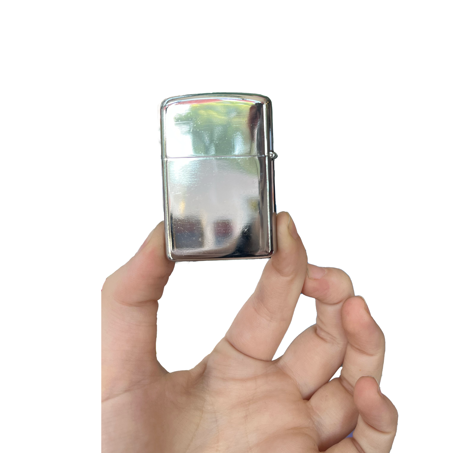 Silver Reflective Flip Lighter