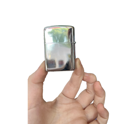 Silver Reflective Flip Lighter