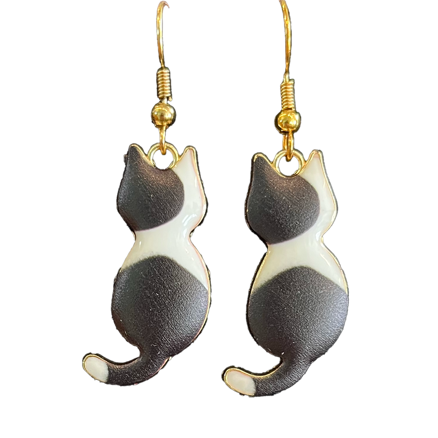 Sitting Kitty Dangle Earrings