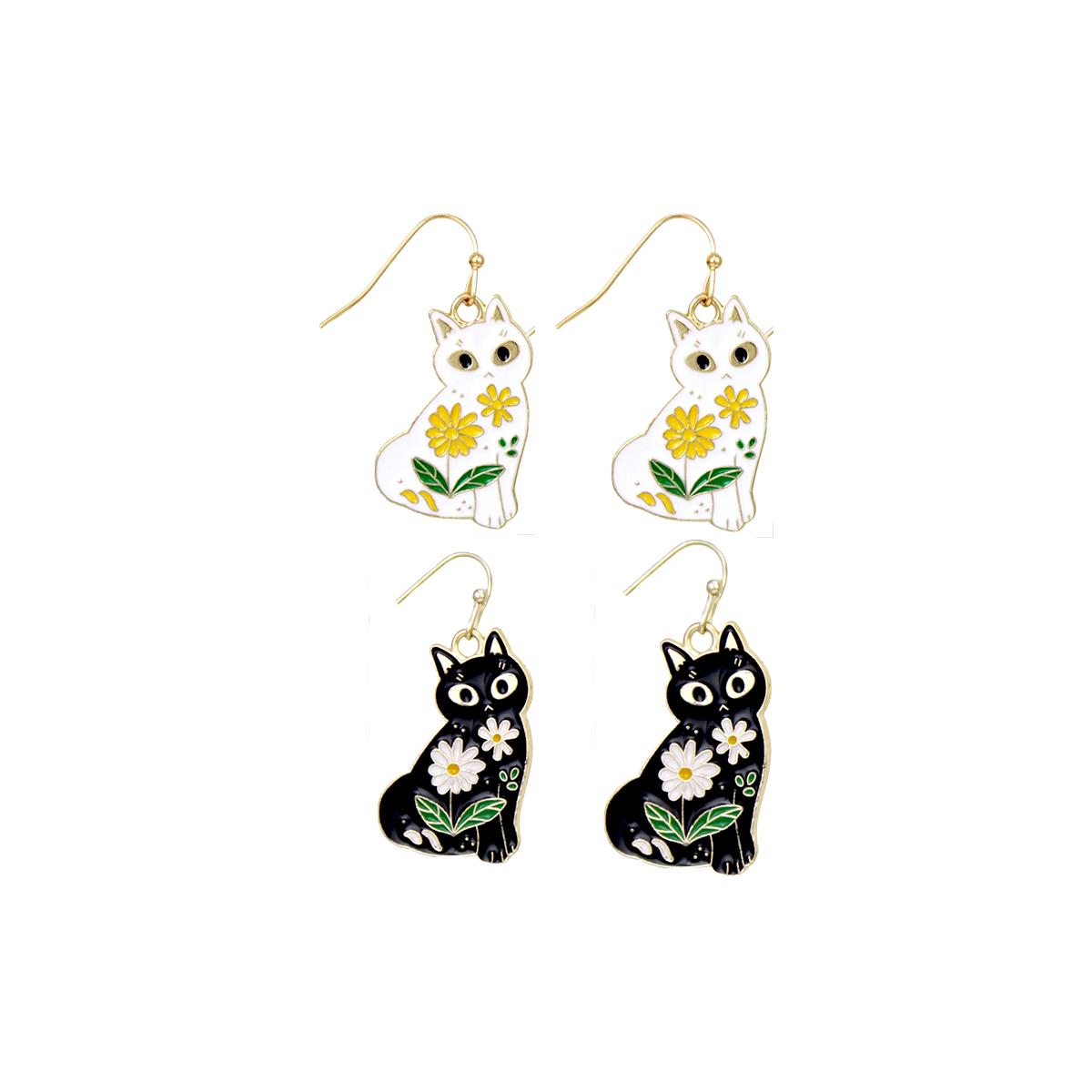 Sitting Pretty Floral Dangle Earrings