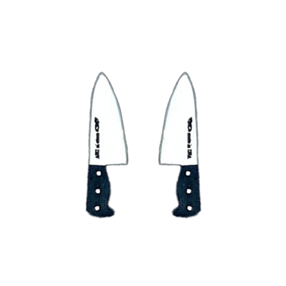 Teeny Tiny Chef's Knife Post Earrings