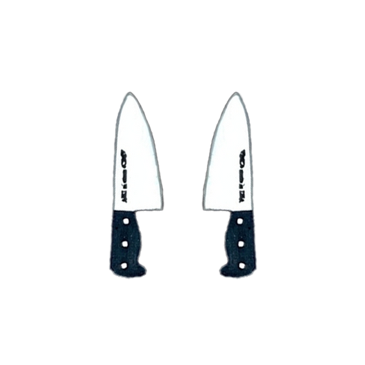 Teeny Tiny Chef's Knife Post Earrings
