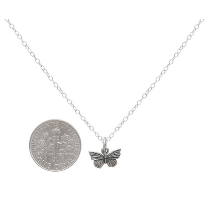 Sterling Silver Small Butterfly Necklace