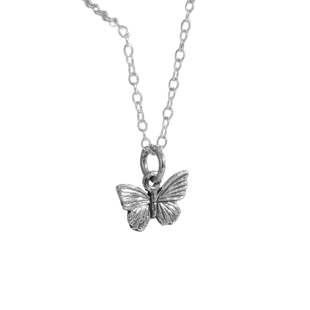 Sterling Silver Small Butterfly Necklace