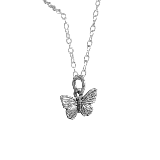 Sterling Silver Small Butterfly Necklace