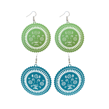Papel Picado Style "Sol" Dangle Earrings