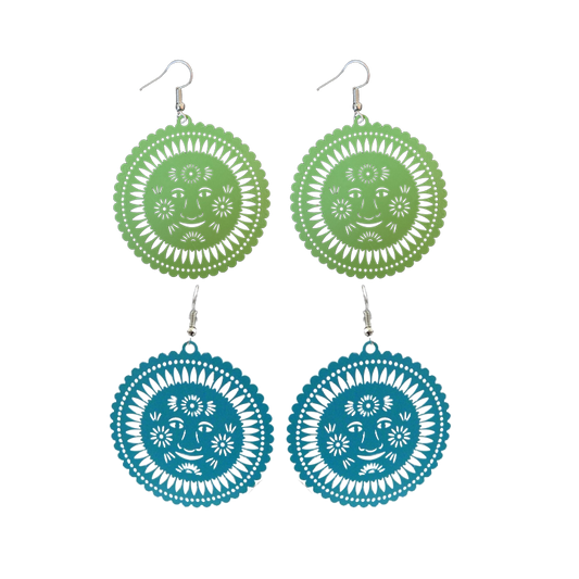 Papel Picado Style "Sol" Dangle Earrings