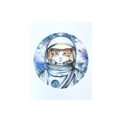 Nasa Space Cat Print