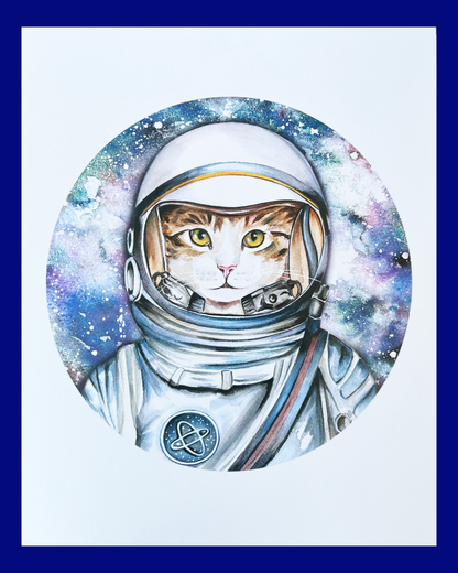 Nasa Space Cat Print
