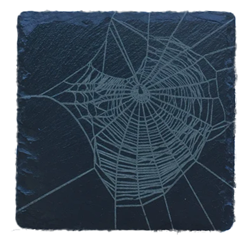 Spiderweb Slate Coaster