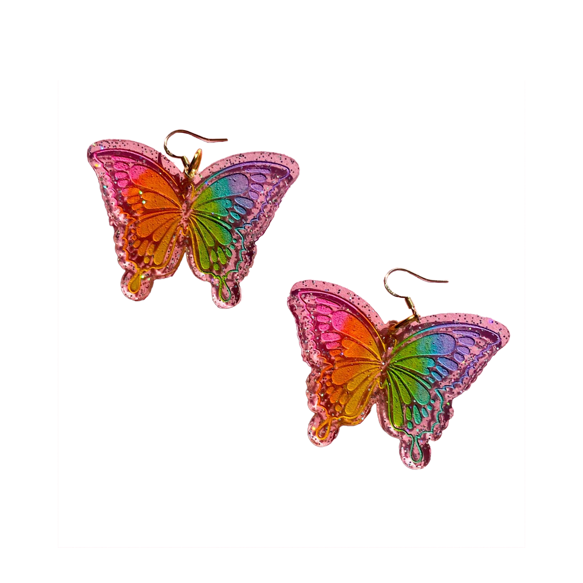 Spring Butterfly Dangle Earrings