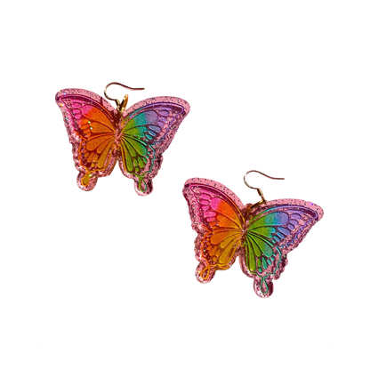 Spring Butterfly Dangle Earrings