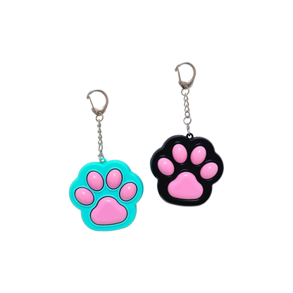 Paw Print Clickers Keychain