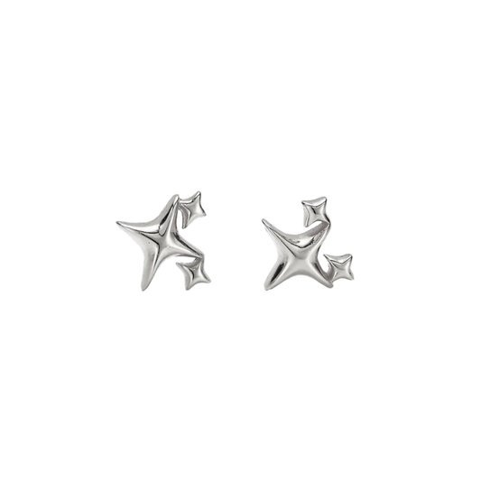 Atomic Star Post Earrings