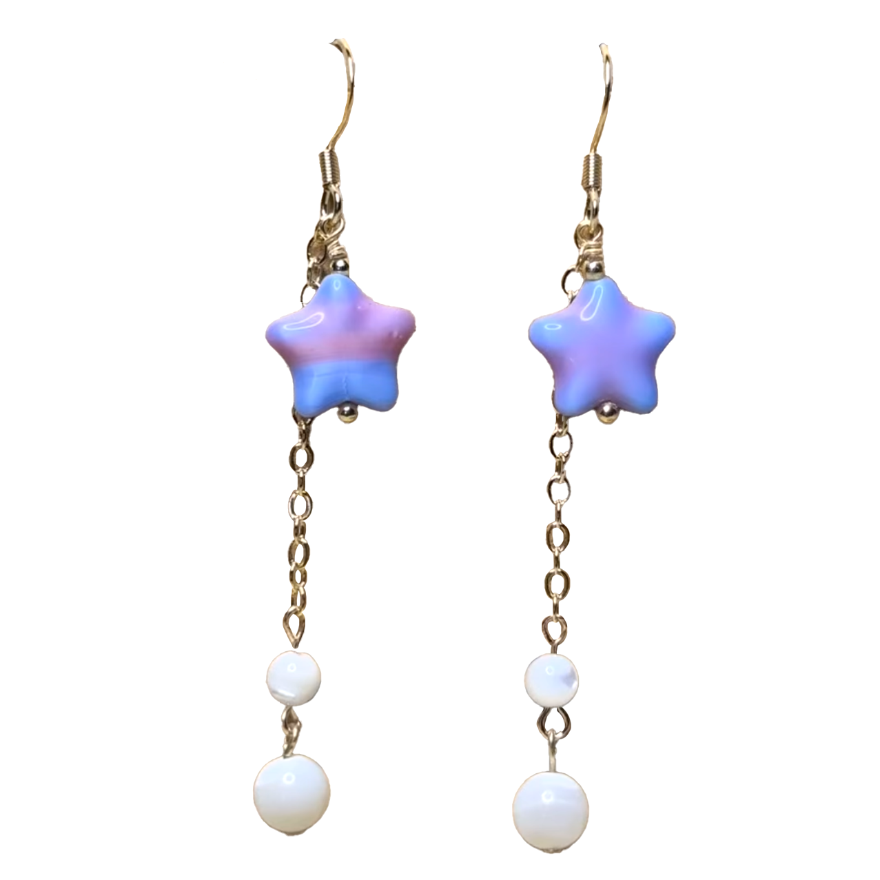 Shooting Star Beaded Dangle Earrings