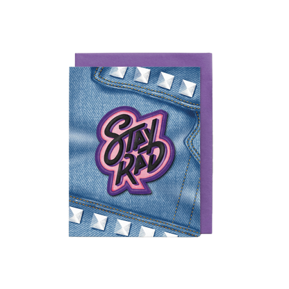 Stay Rad Sticker Greeting Card