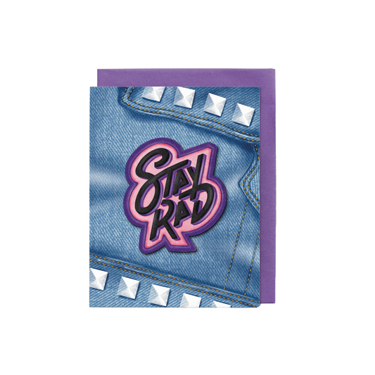 Stay Rad Sticker Greeting Card