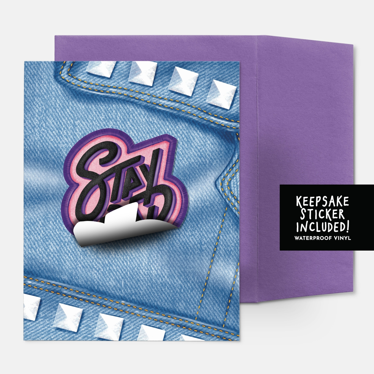 Stay Rad Sticker Greeting Card