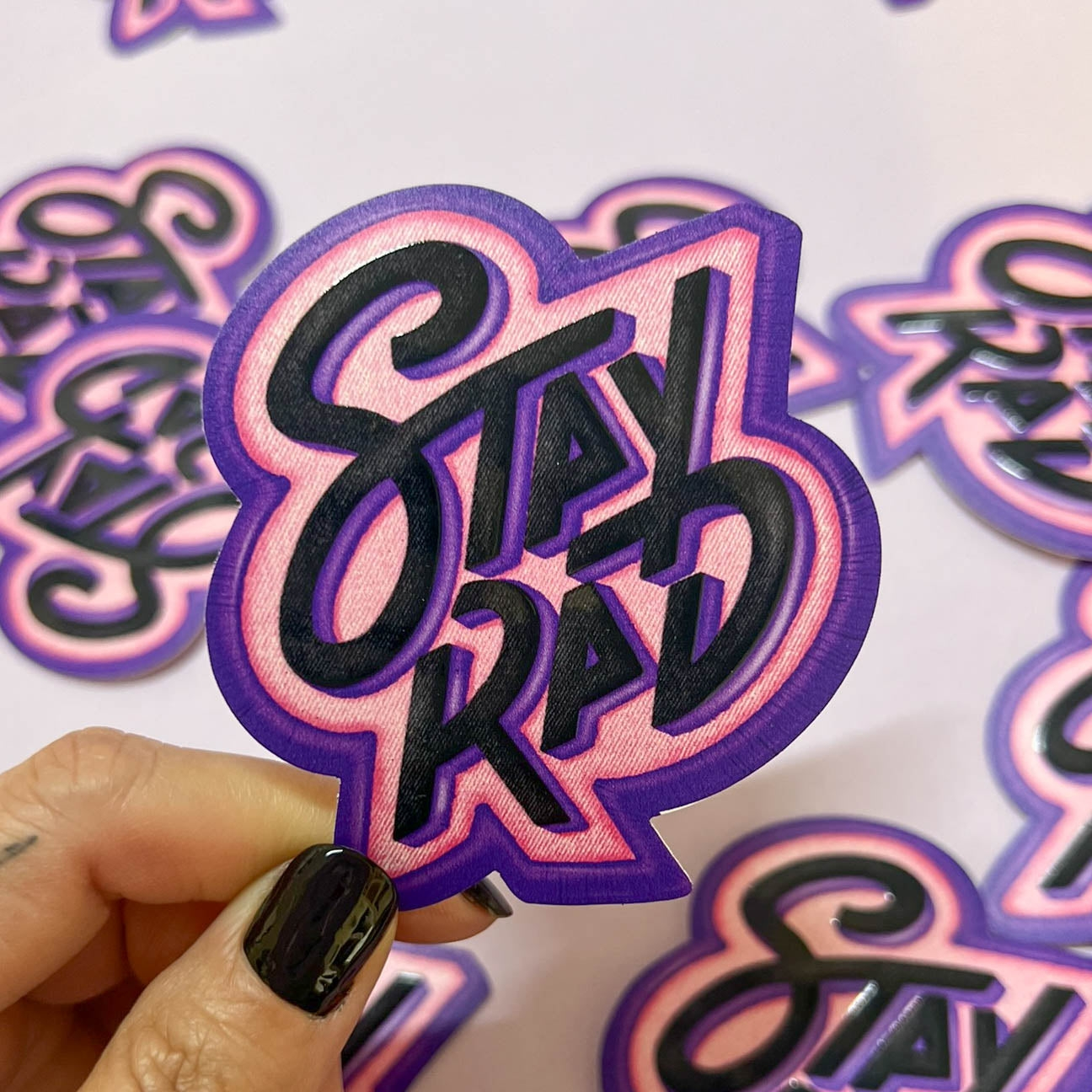 Stay Rad Sticker Greeting Card