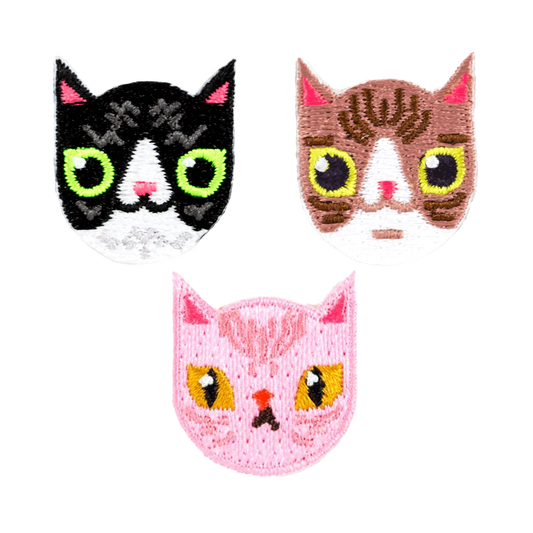 Cat Embroidered Sticker Patch