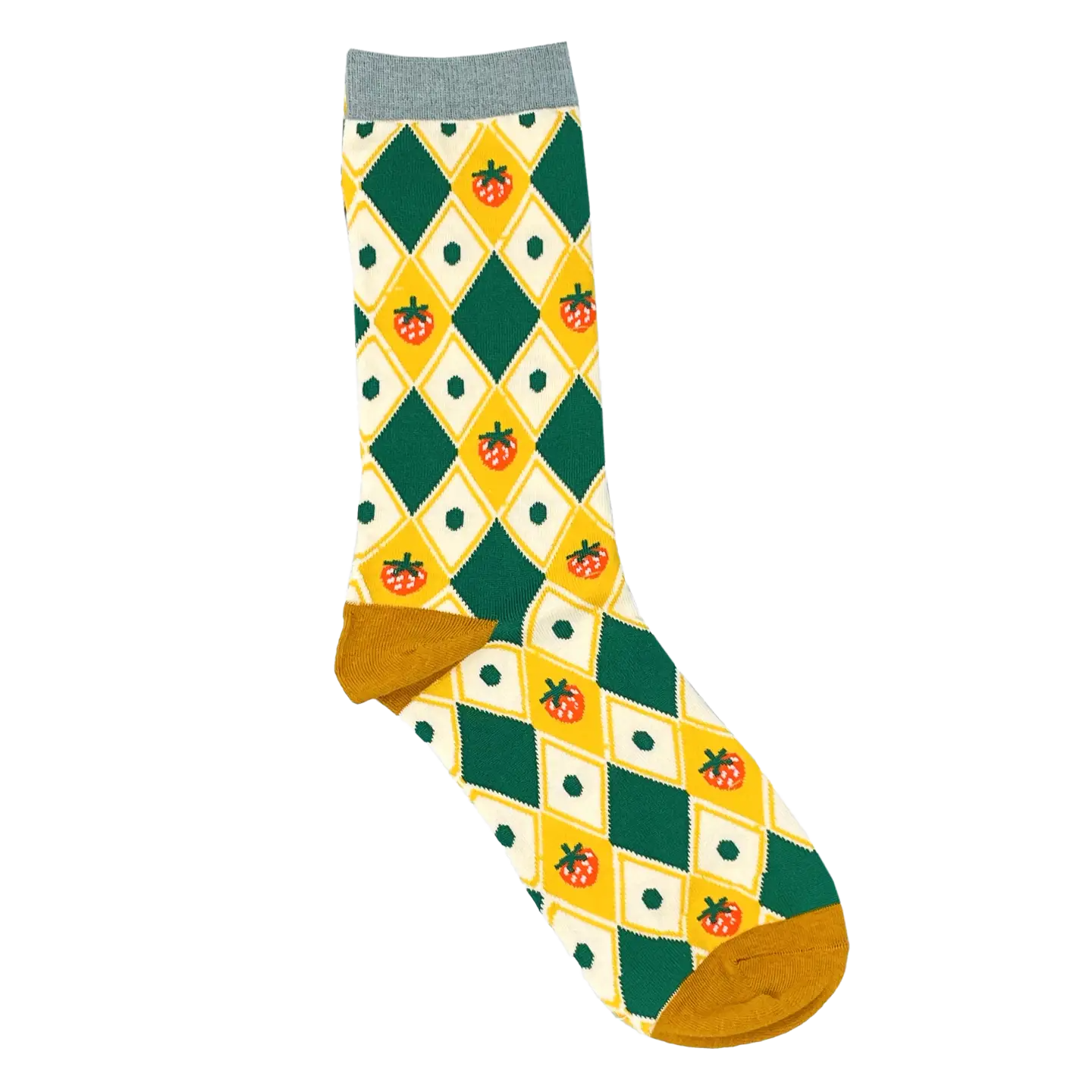 Strawberry Argyle - Women's Socks