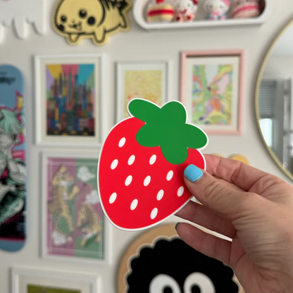 Strawberry Rubber Coaster