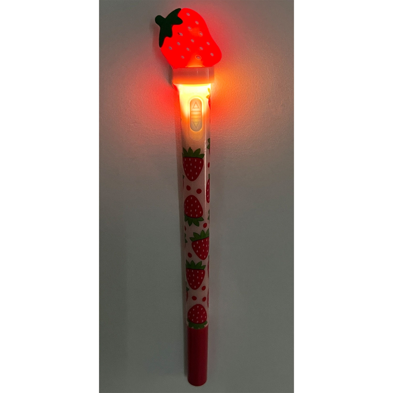 Strawberry Spinning Led Light-Up Pen