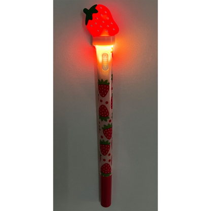 Strawberry Spinning Led Light-Up Pen