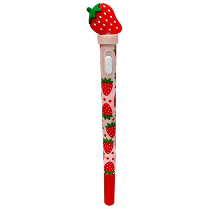 Strawberry Spinning Led Light-Up Pen